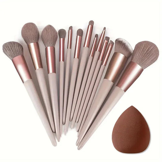 13Pcs Makeup Brush Set Soft Fluffy Cosmetic Foundation Powder Eyeshadow Kabuki Blending Make Up Brush Beauty Tool Makeup