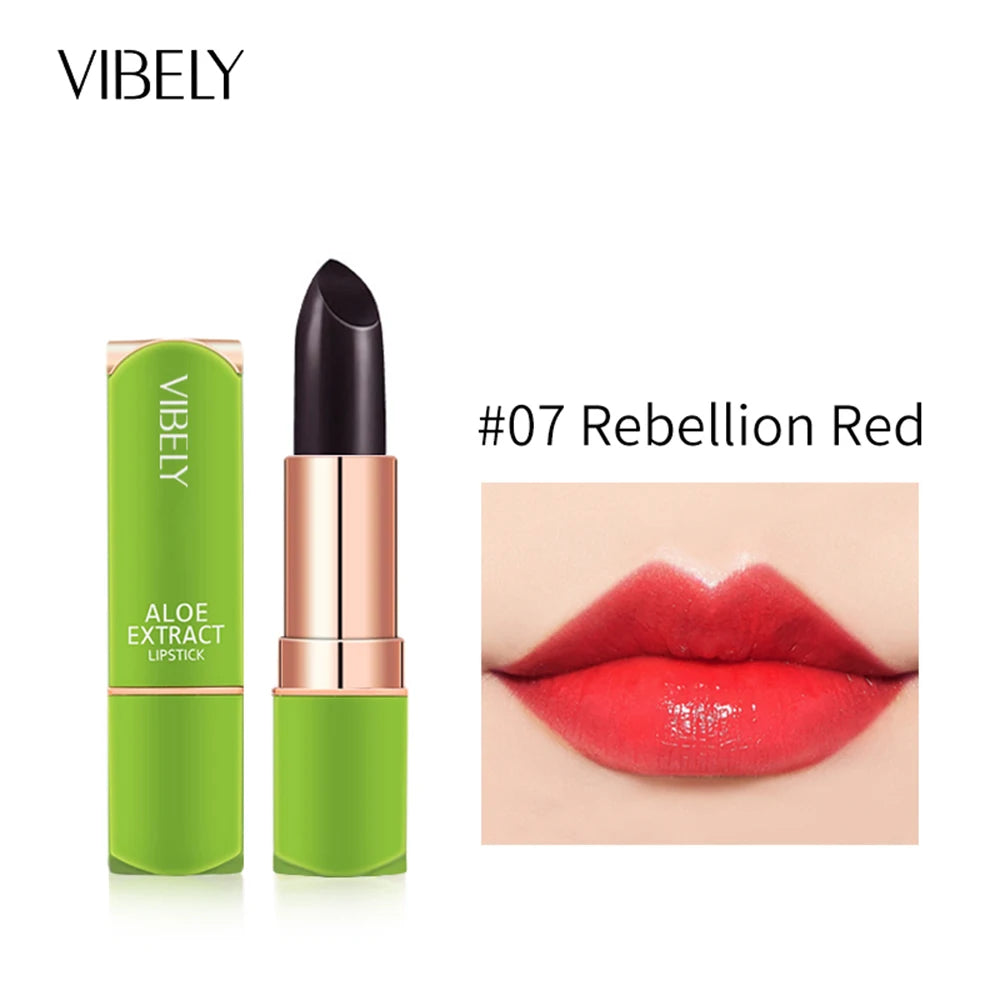 VIBELY New 5 Color Color Mood Changing Lip Balm Natural Aloe Vera Lipstick Long Lasting Moisturizing Makeup Cosmetics for Women