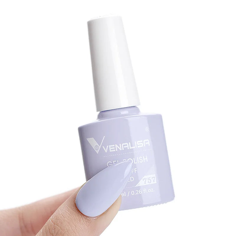 VENALISA Nail Gel Polish Semi Permanent Gellack Nail Art Salon 100 Color Glitter 7.5ml Soak off Organic UV LED Nail Gel Varnish