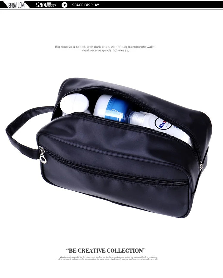 Men travel toiletry bag organizer toilet cosmetic case mess no more necessaire women storage box accessories supplies