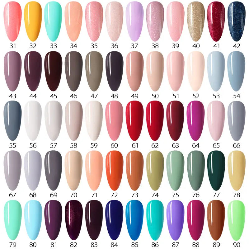 VENALISA Nail Gel Polish Semi Permanent Gellack Nail Art Salon 100 Color Glitter 7.5ml Soak off Organic UV LED Nail Gel Varnish