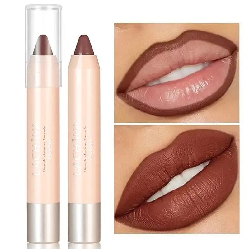 Matte Nude Brown Lipliner Pen Waterproof Lasting Non-stick Cup Plumping Natural Contouring Lipstick Pencil Lips Makeup Cosmetics