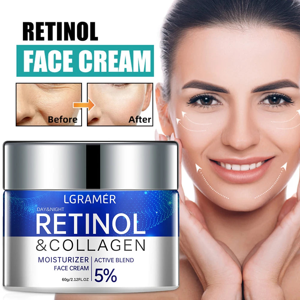 Retinol Wrinkle Removing Cream. Anti-Aging. Firming Lifting. Fade Fine Lines. Whitening Moisturizing. Brightening Skin Care Cosmetic