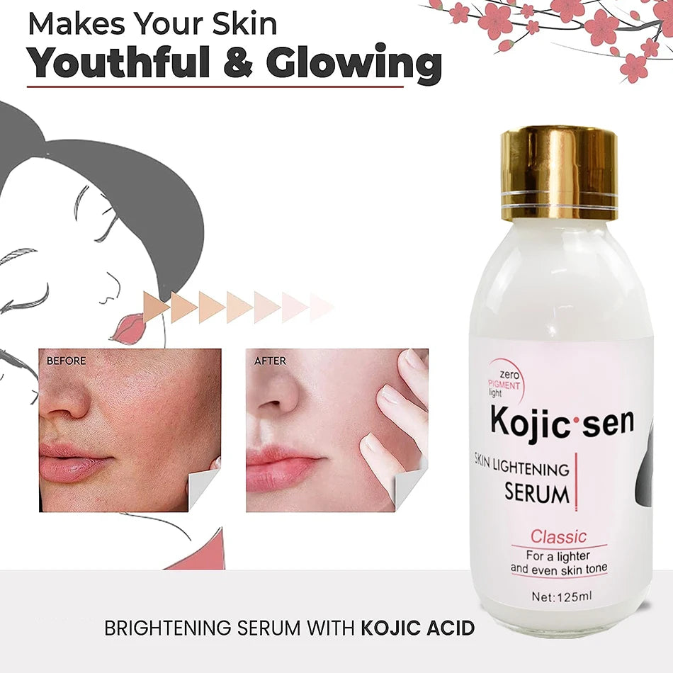 125ml Kojic Sen Concentre With Collagen Serum Strong Brightening Fade Stubborn Dark Spots More Radiant Even Complexion Serum