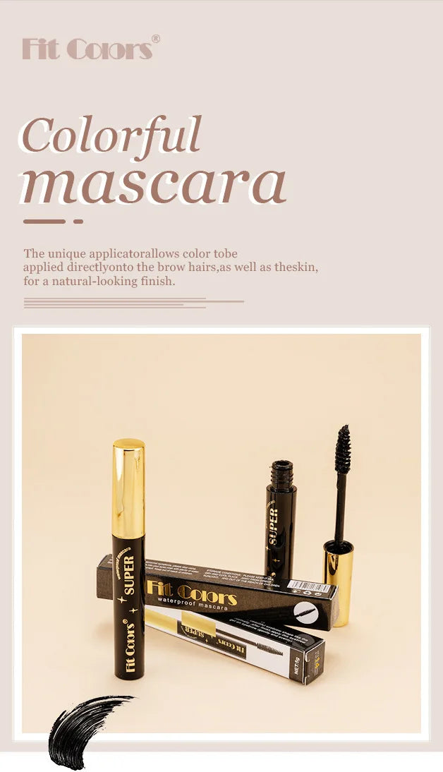 13 Colour Volume Mascara. Long Lasting. Styling. Waterproof and Quick Dry