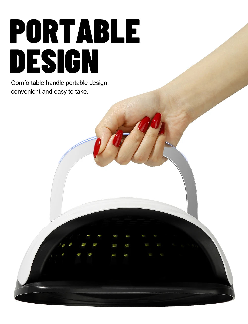 380W Big Power UV LED Nail Lamp 81 LEDS Nail Dryer Light With Auto Sensor For Professional Nail Salon Equipment Tools Home Use