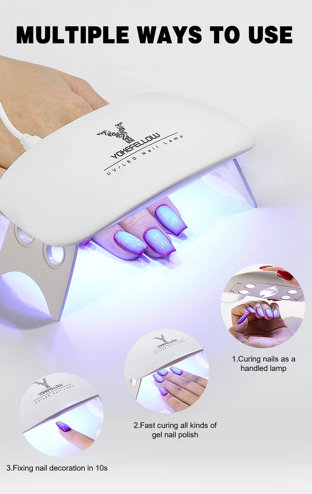 380W Big Power UV LED Nail Lamp 81 LEDS Nail Dryer Light With Auto Sensor For Professional Nail Salon Equipment Tools Home Use