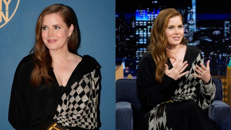 Amy Adams Favors Versace for ‘The Tonight Show’ Appearance