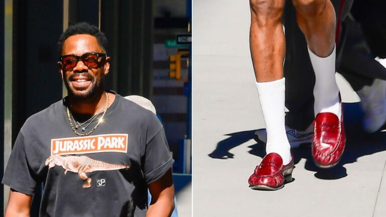 Colman Domingo Puts an Athletic Spin on Saint Laurent Loafers
