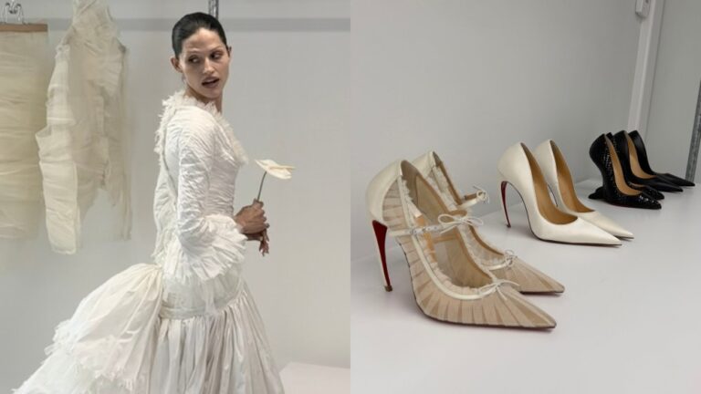 Gabbriette Wore These Matières Fécales x Louboutin Shoes to Marry Matty Healy
