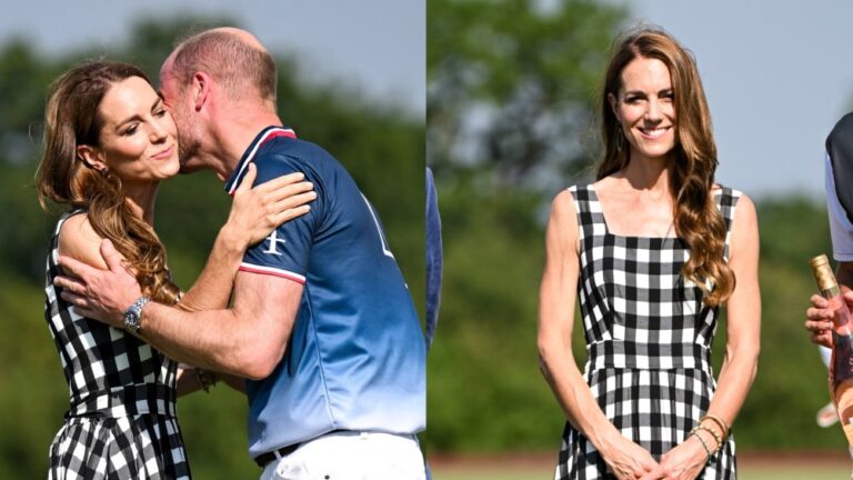 Kate Middleton Goes Gingham Clad in Temperley London for Polo Event