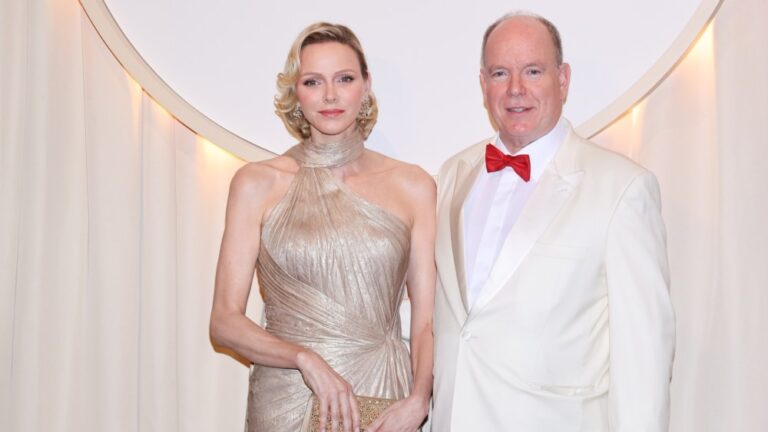 Princess Charlene Goes for Gold in Elie Saab at Red Cross Ball 2026